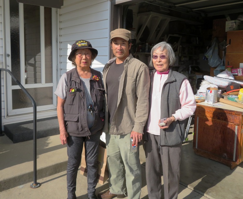 Aunt Kiyo, me, and Mom