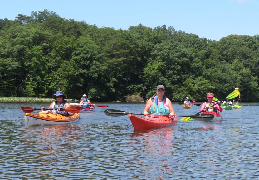Jessica and other kayakers