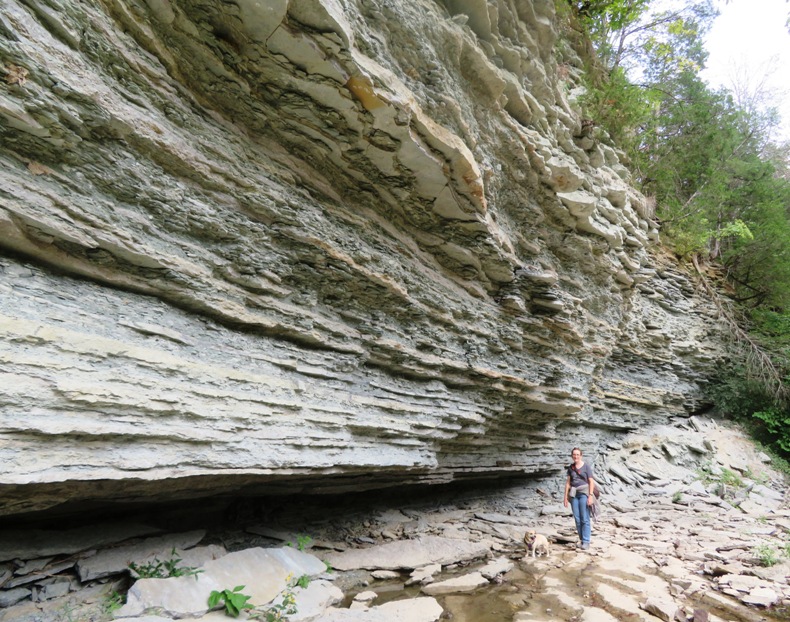 Norma and Daphne by high cliff