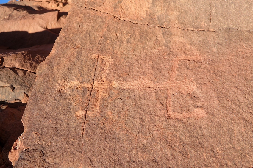 Possibly a man turned sideways