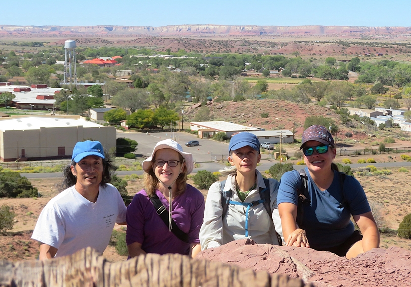 The four of us with Ganado behind