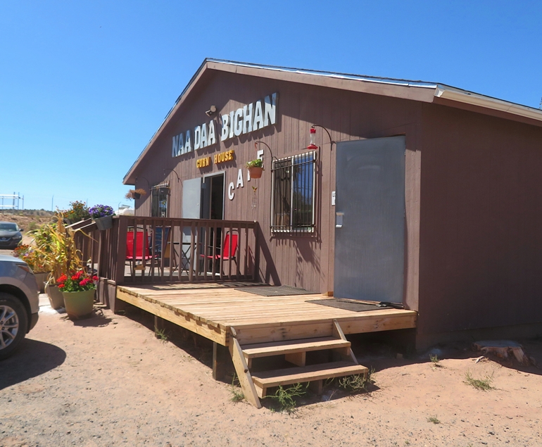 Outside view of the Corn House Café