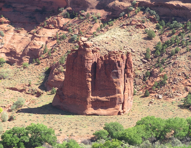Rock formation resembling a castle