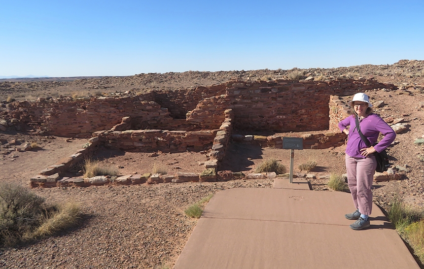 Norma at Native American ruin