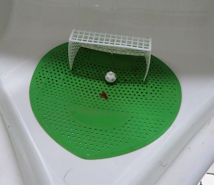 Close-up of the soccer apparatus