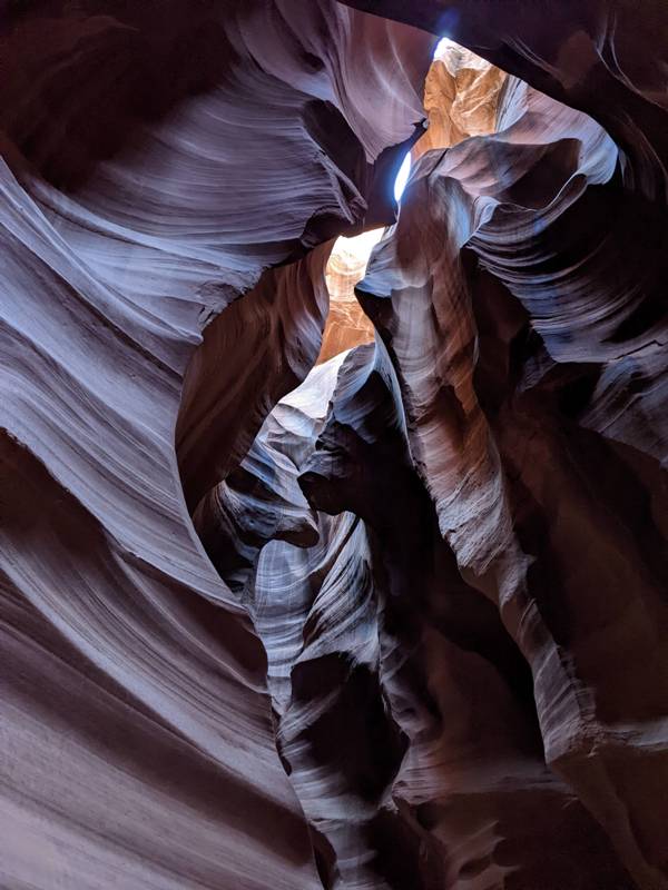 The low morning light meant some areas were rather dark