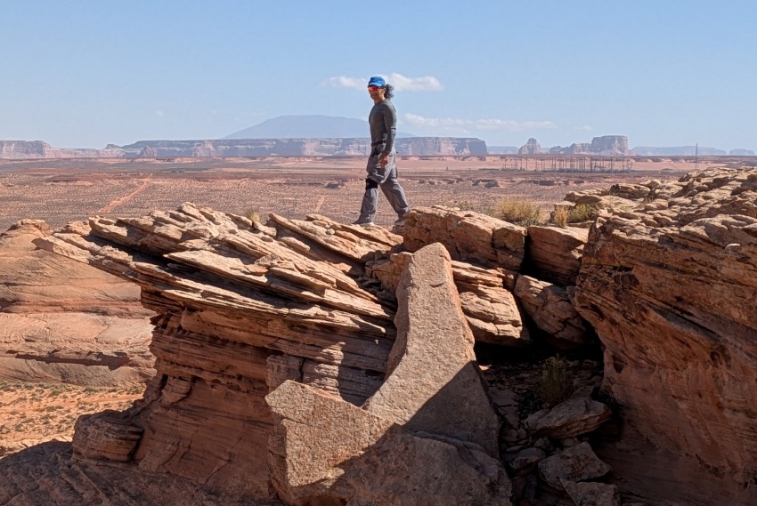 Me standing on rugged outcropping