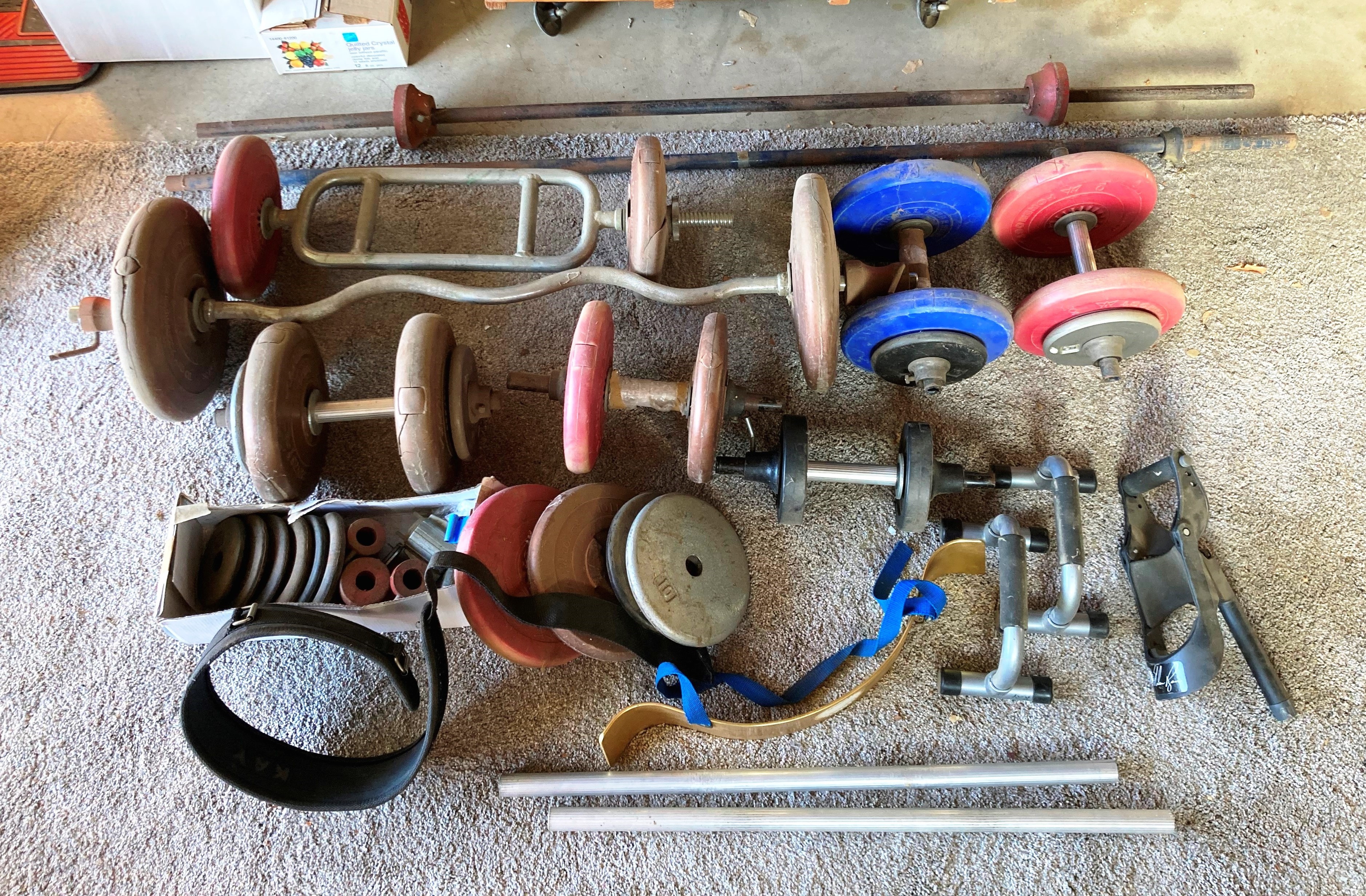 Old weight lifting equipment