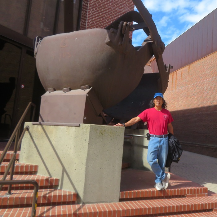 Close-up of me with the claw