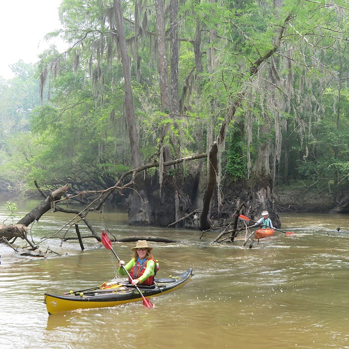 Patty kayaking