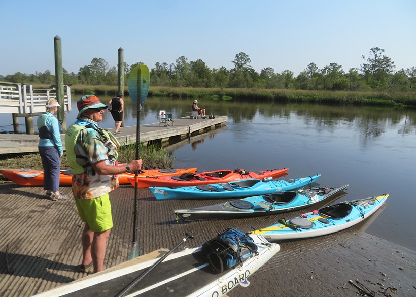 Cooks Landing Boat Ramp with George in the foreground