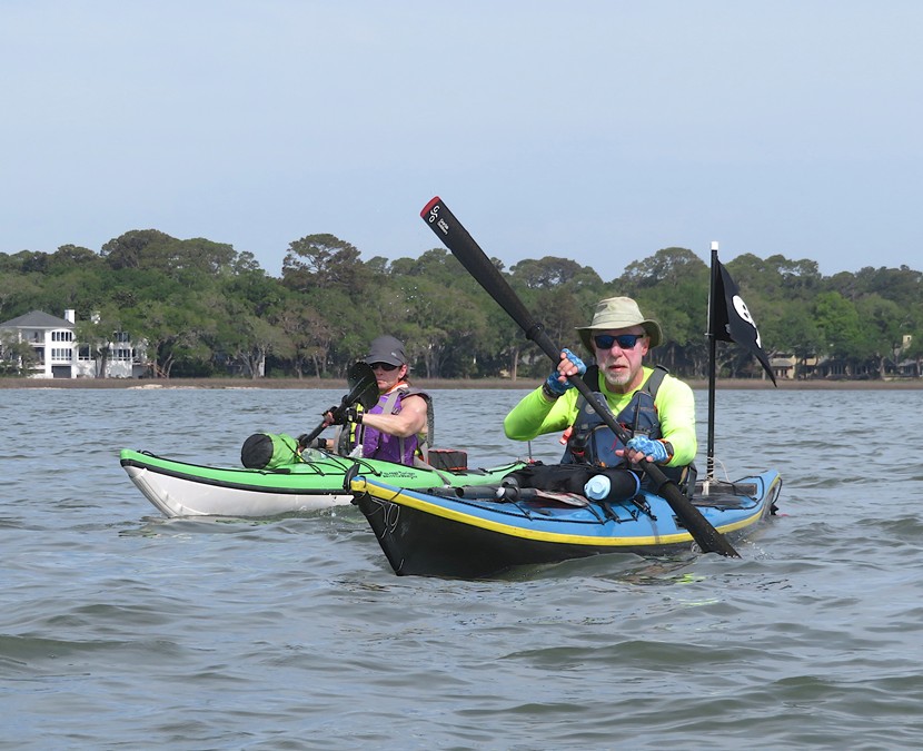 Dr. Greg and Carolyn kayaking
