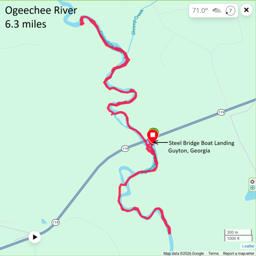 Map of my route