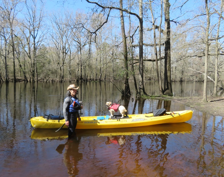 Daphne and me on the Black River