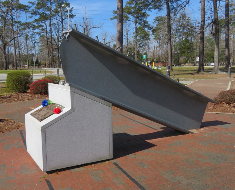 A steel beam from the World Trade Center