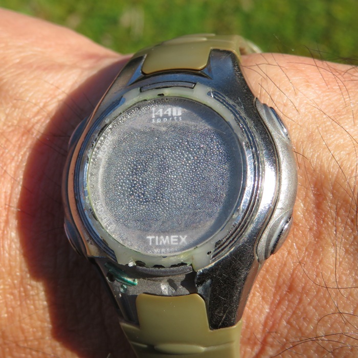 My watch full of condensation