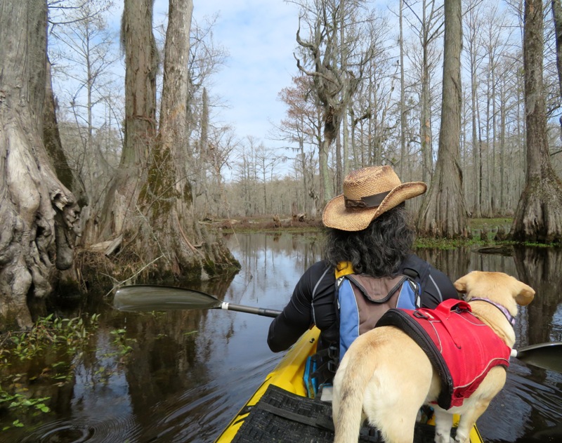 Daphne and I on the kayak
