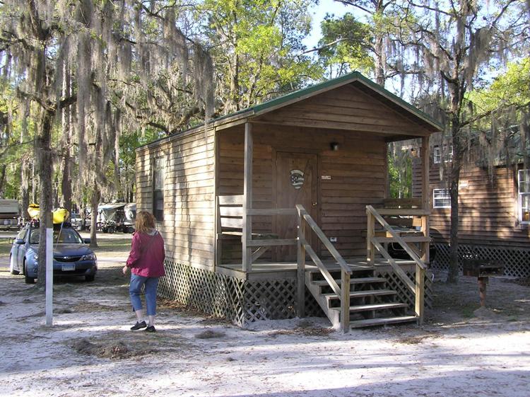 Our cabin at Suwannee Valley Campground