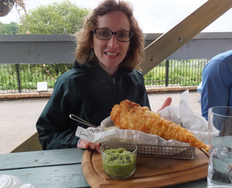 Norma with fish and chips