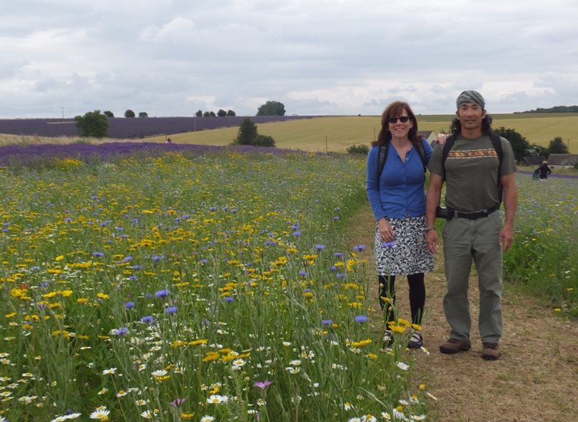 Sara and I by wildflowers