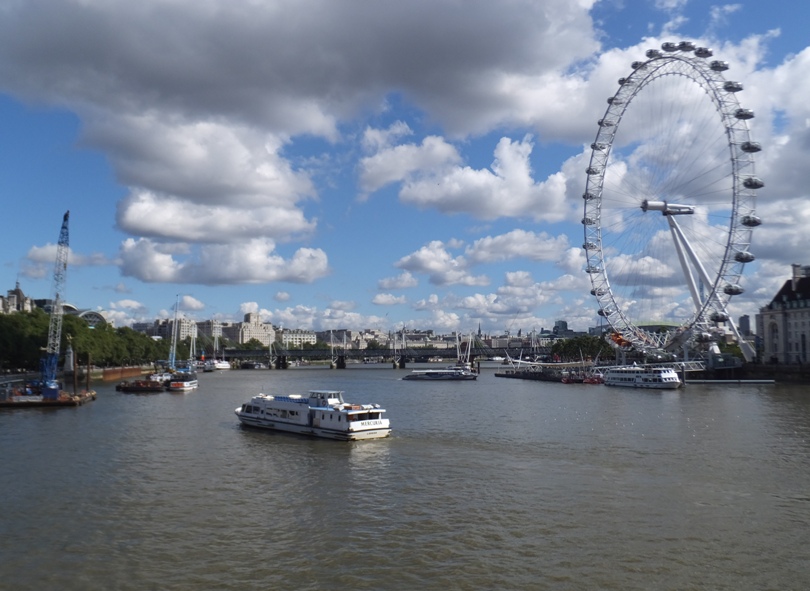London Eye and the Thames River