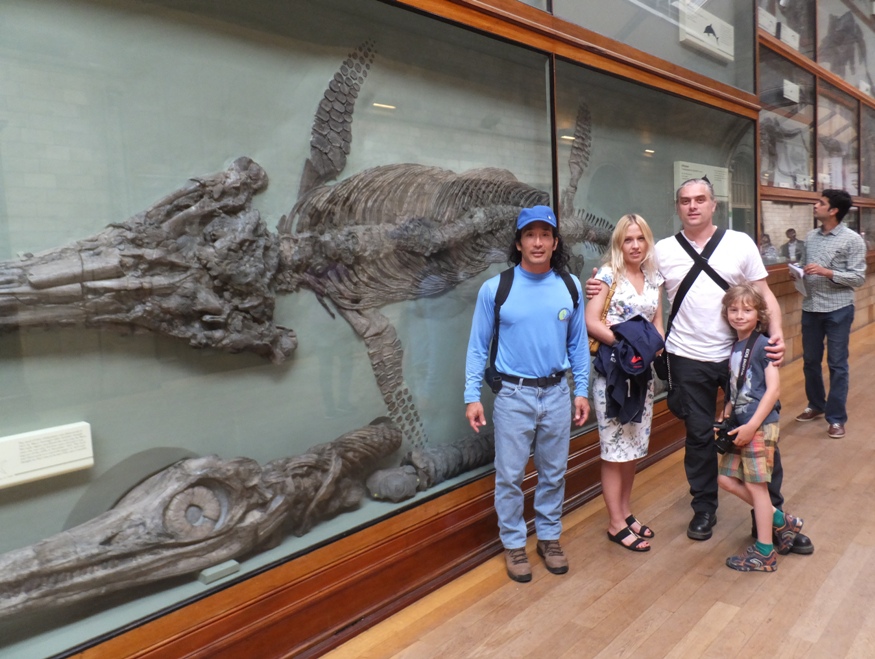 Ichthyosaur found at Lyme Regis with Tomasz and his family