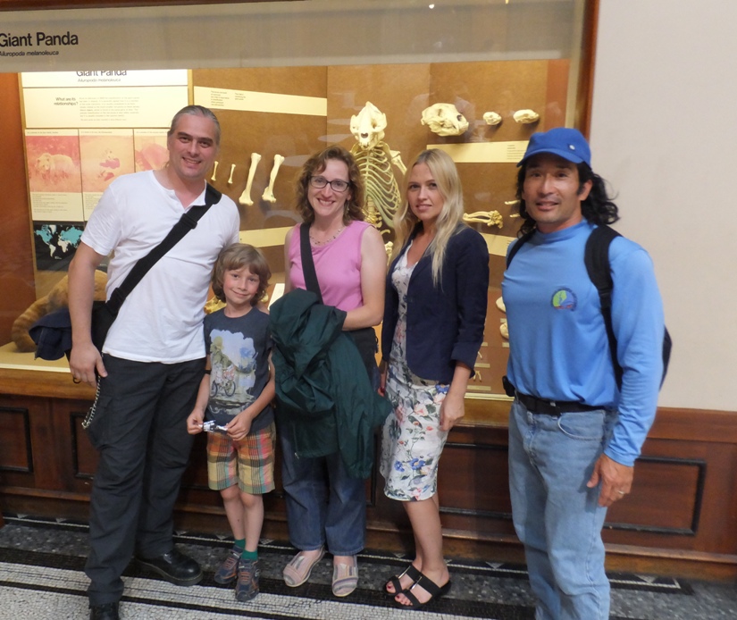Tomasz's family, Norma, and I at the museum cafe