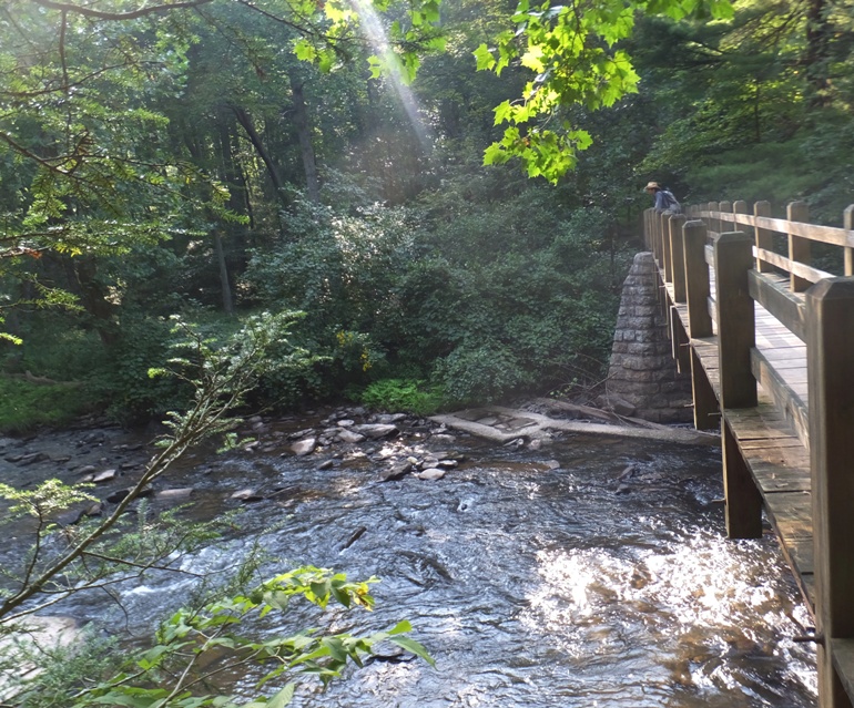 Zoomed out view of previous photo to include bridge and me