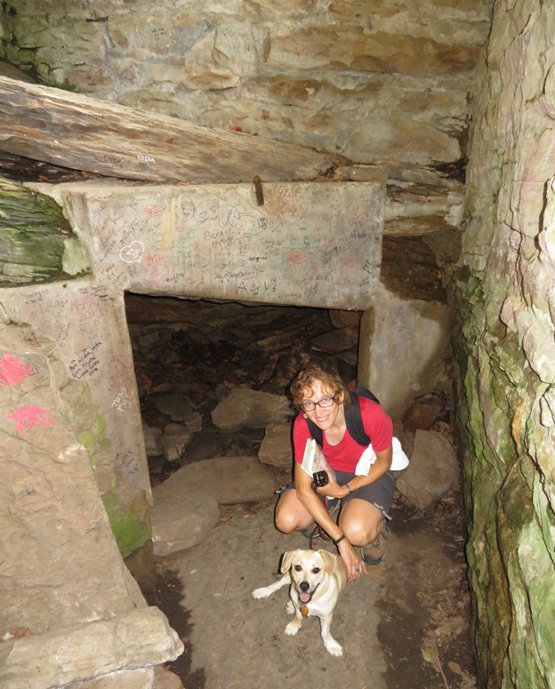 Norma and Daphne in the ice mine