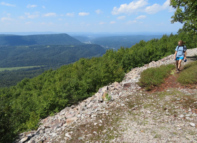 Norma and sunny overlook at Mill Creek Quarry