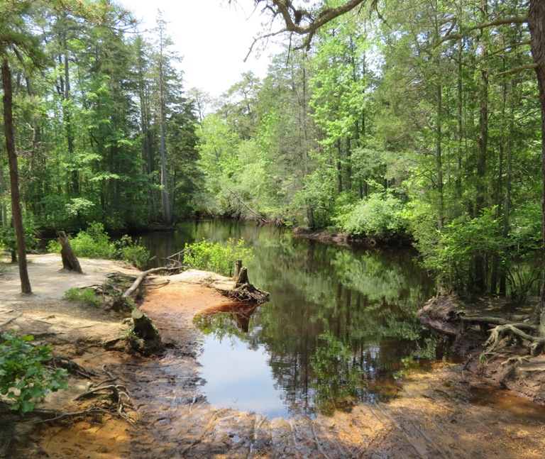 Muddy but scenic launch area