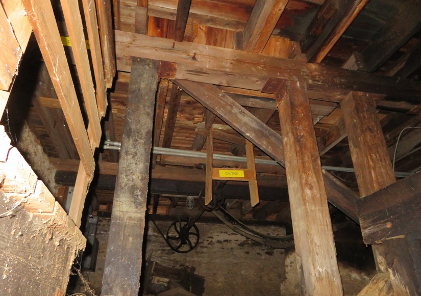 Inside view of sawmill