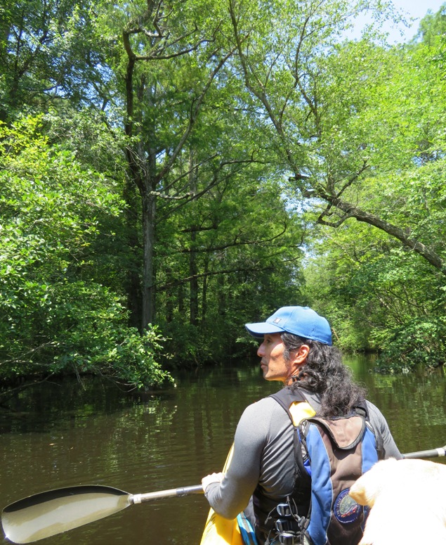 Me in kayak in sunny area