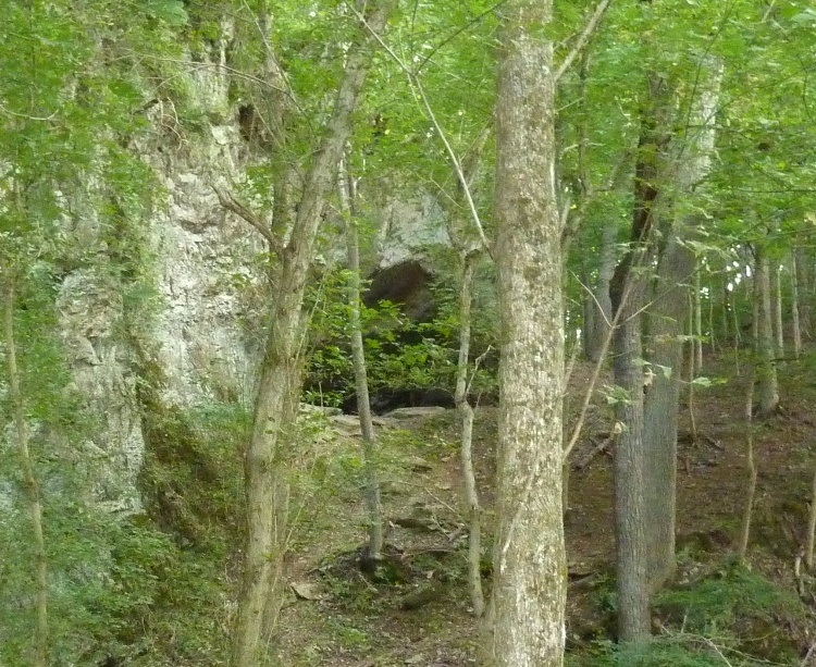 The entrance to Killiansburg Cave