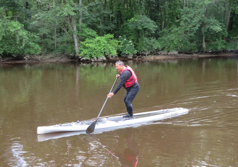 Steve on SUP