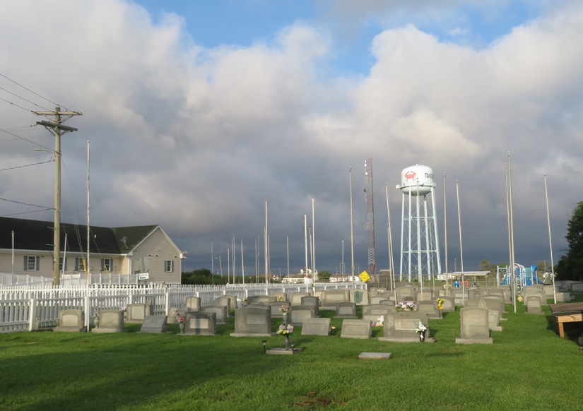 I had a nice view of one of the many cemeteries