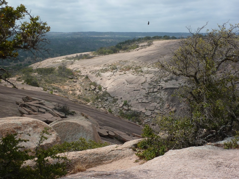 Crumbling section of Enchanted Rock