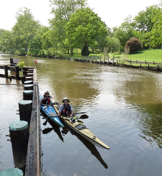 Yvonne and Rich in their boats