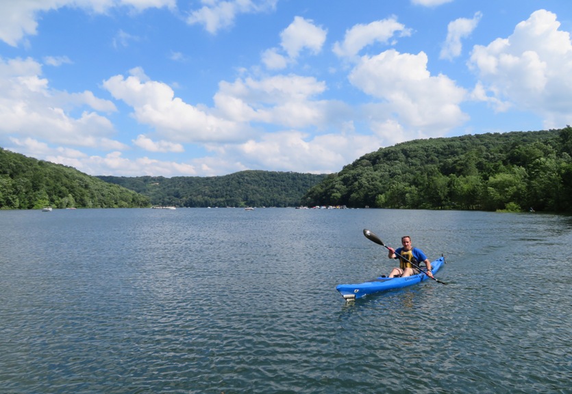 Jimmy paddling the Cobra Expedition