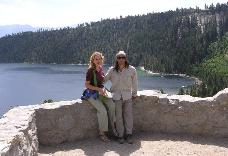 Us with Emerald Bay behind us