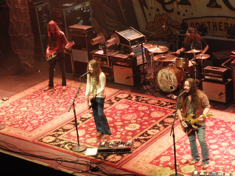 Blackberry Smoke on stage, performing