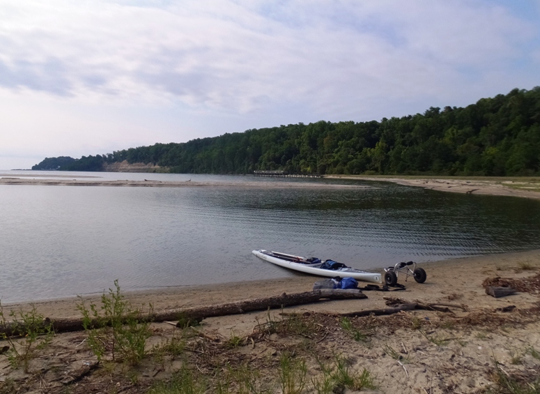 My SUP on the Flag Ponds beach