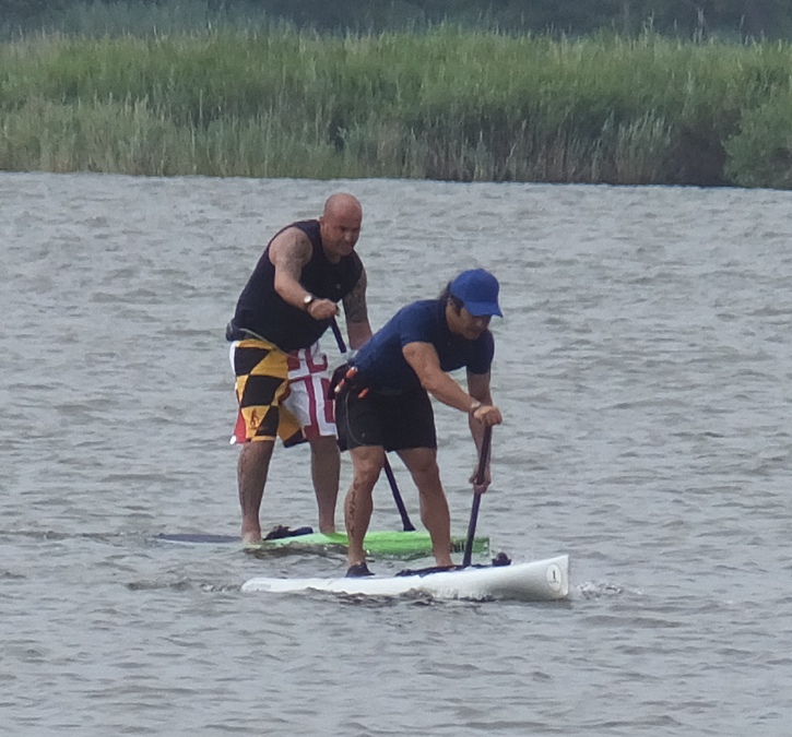 Paddleboarder drafting me