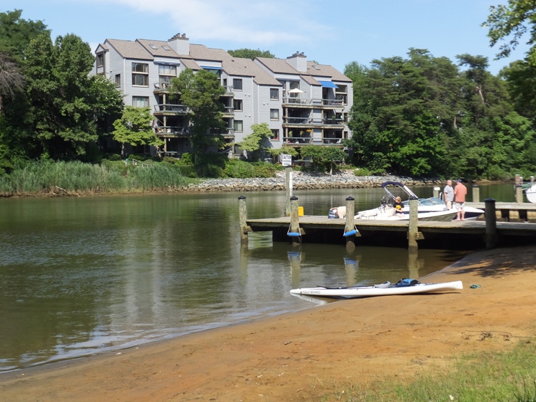 My SUP on the beach at Truxton