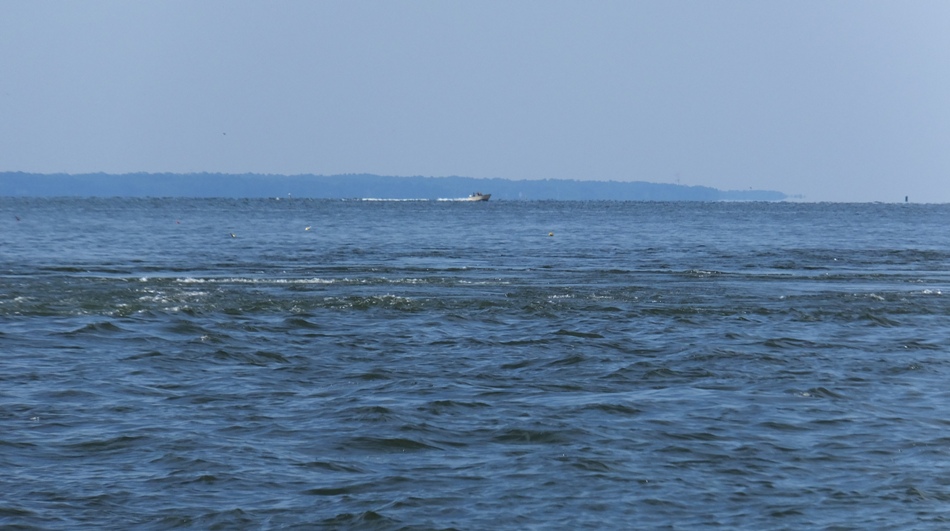 Turbulence caused by the power plant