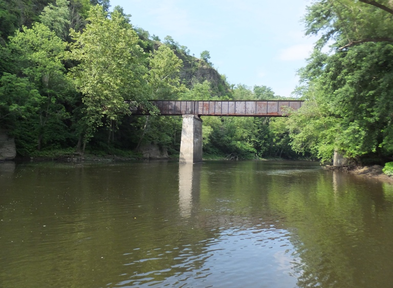 Old railroad bridge on the Potomac River