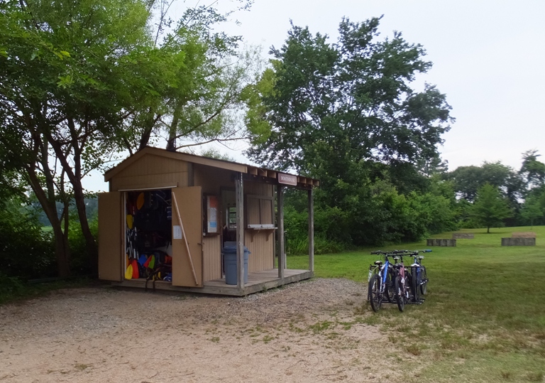 Boat house and bikes
