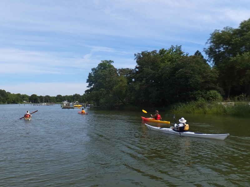 Kayaking on Broadwater Creek