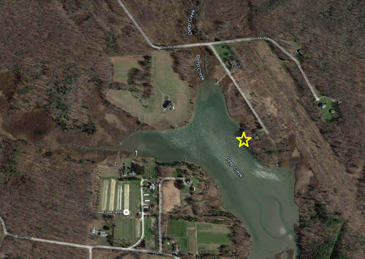 Satellite map showing where we launched