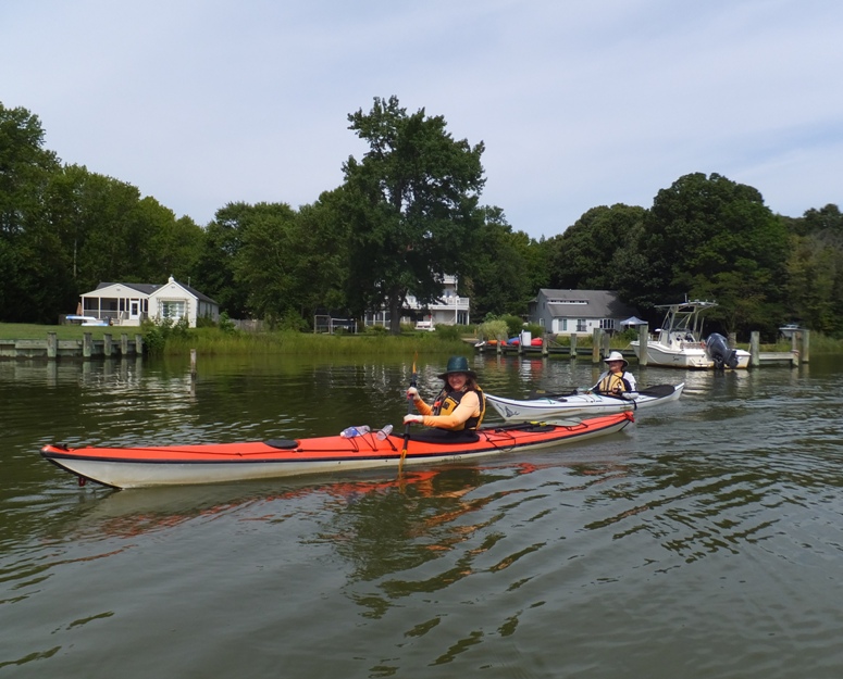 Lisa and another kayaker on Pasture Cove